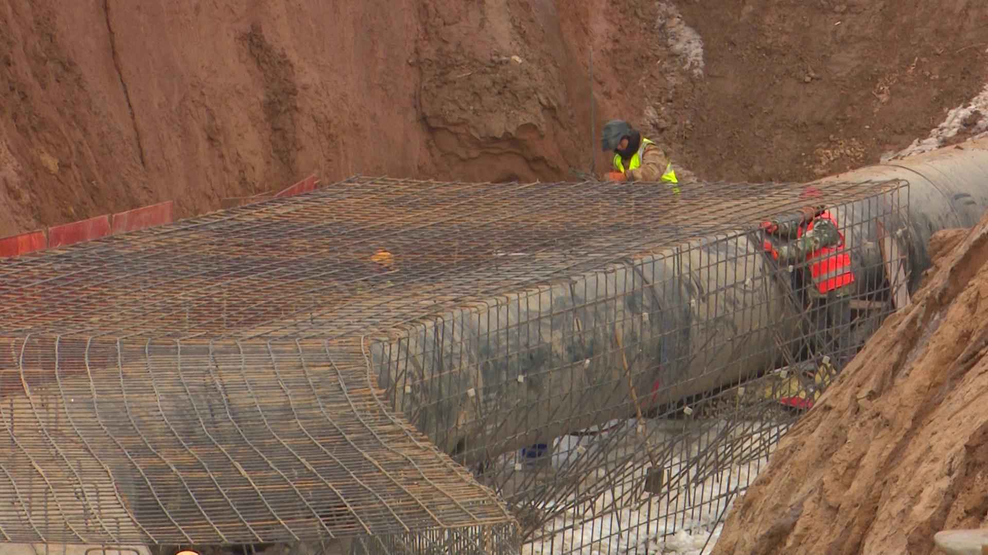 太原热浸塑涂塑钢管 阳曲县中社河河道综合治理工程：全力以赴保工期 为太忻一体化经济区建设作贡献