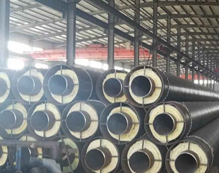 直埋热浸涂塑钢管 钢套钢直埋保温钢管 直埋热浸涂塑钢管 钢套钢直埋保温钢管