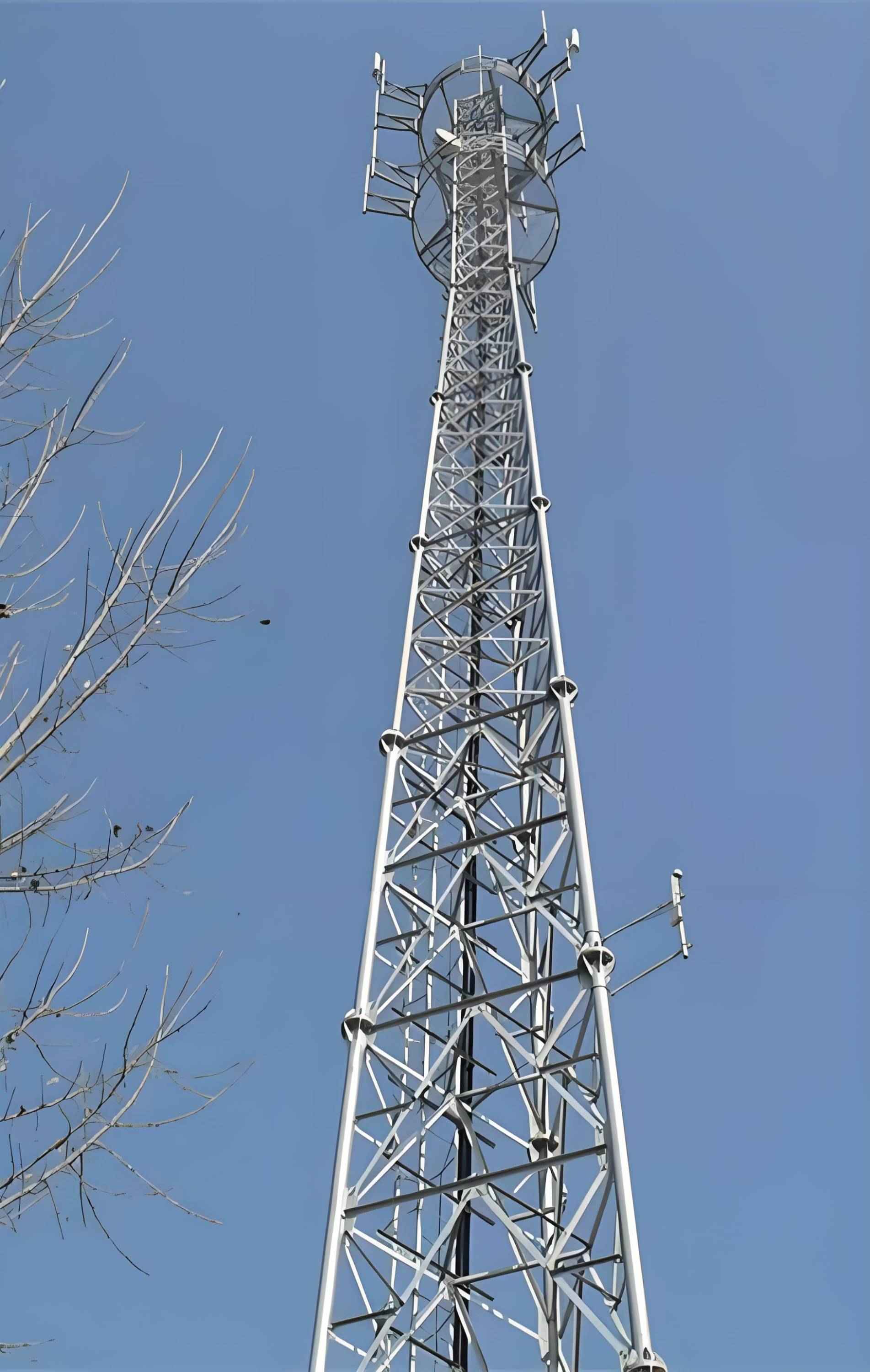 5G单管通信塔 5G单管通信塔