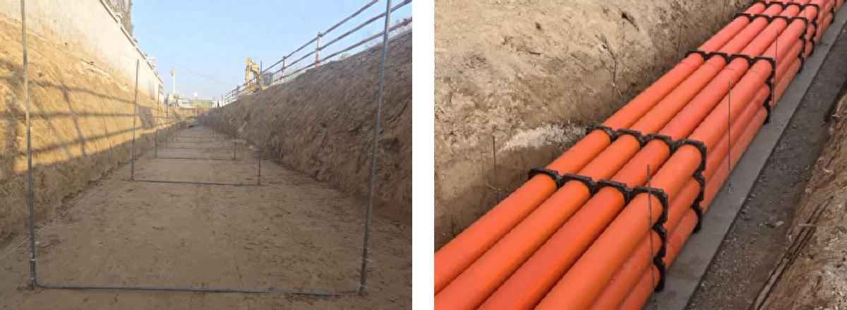 电力排管垫层与混凝土包封多层管道施工工艺全解析