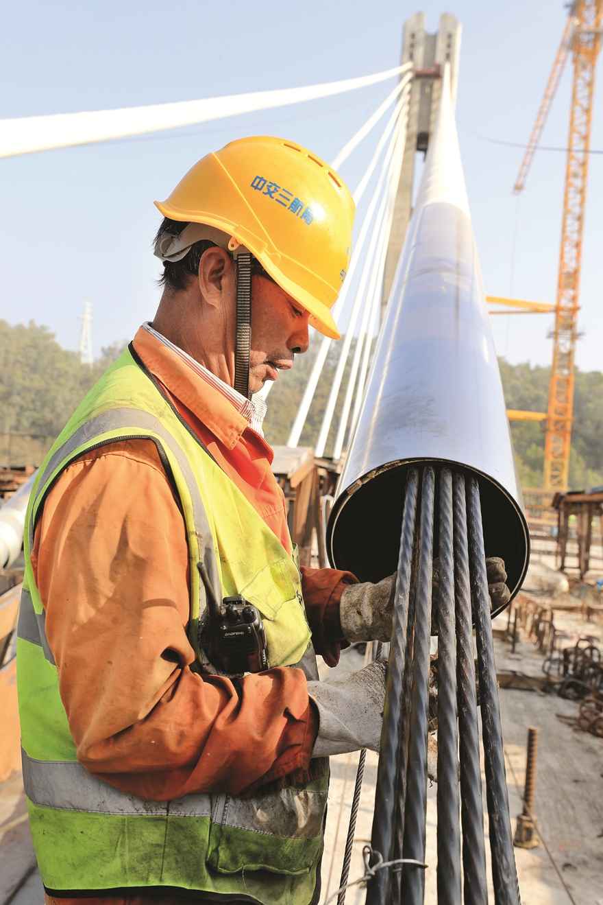 河源hdpe电力管 位于惠州的世界最宽四线无砟轨道矮塔斜拉桥挂索 河源hdpe电力管 位于惠州的世界最宽四线无砟轨道矮塔斜拉桥挂索