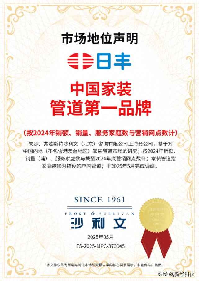 日丰管:家用管道领跑者与百年长跑者的卓越之路 日丰管:家用管道领跑者与百年长跑者的卓越之路